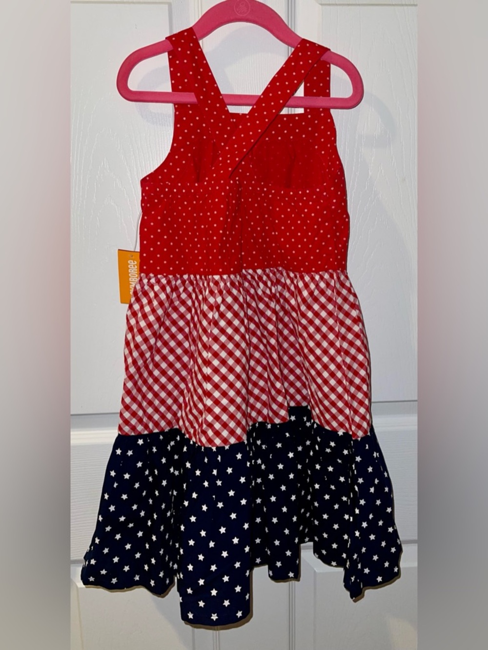 Gymboree Girl 7 dress red white blue American cutie July 4th NWT - Picture 3 of 7